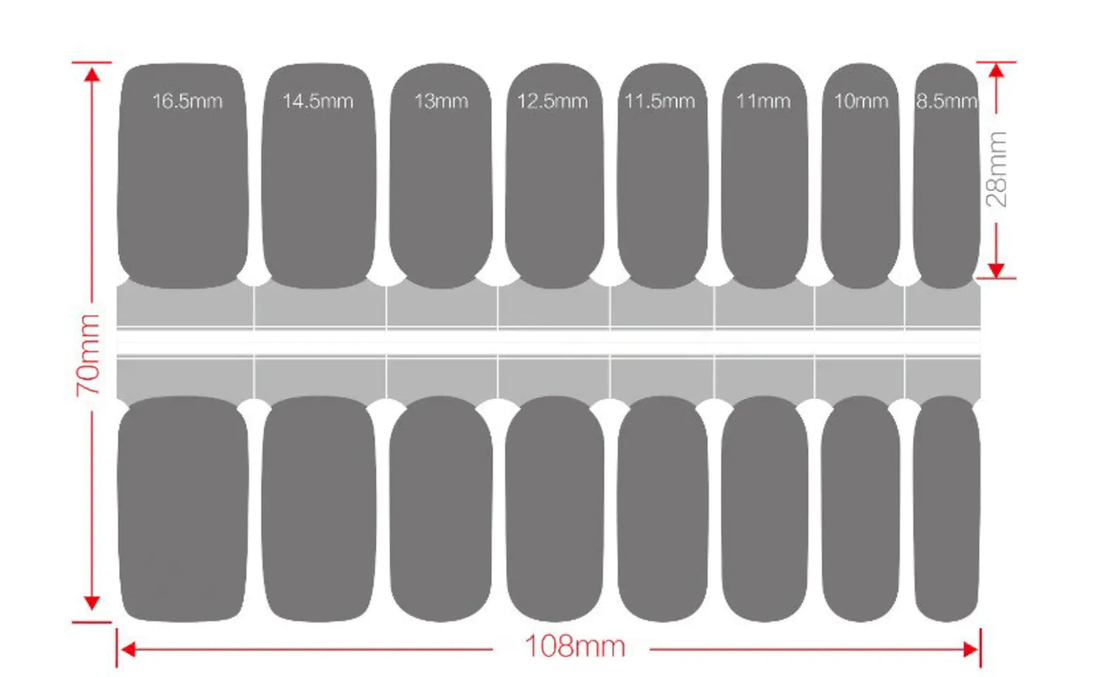 Diseños de uñas X 3 unidades